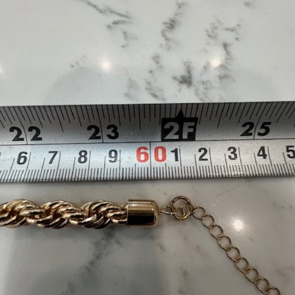 18K gold plated rope chain - Picture 3 of 3